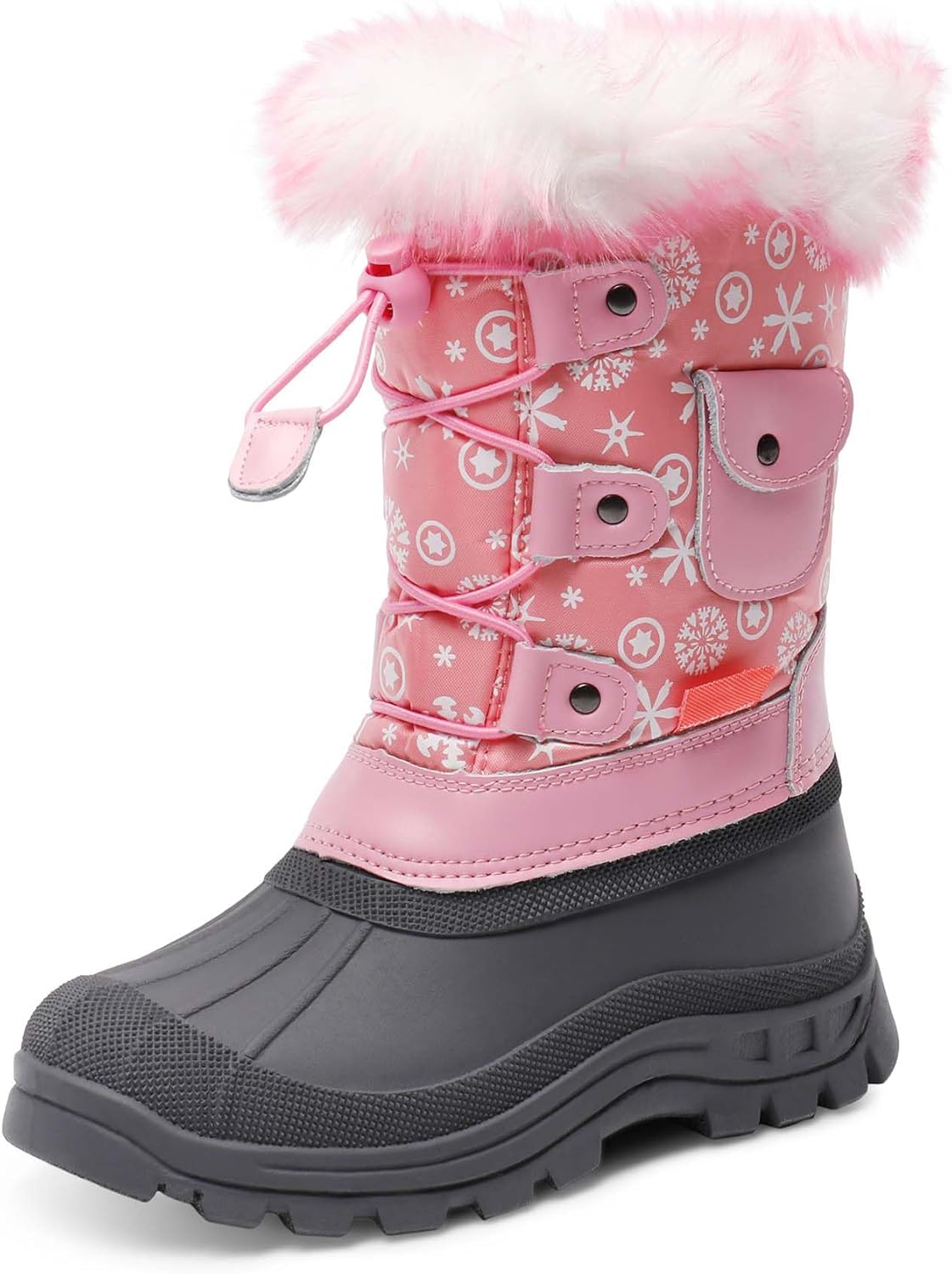 DREAM PAIRS Boys Girls Snow Boots for Cold Weather Play
