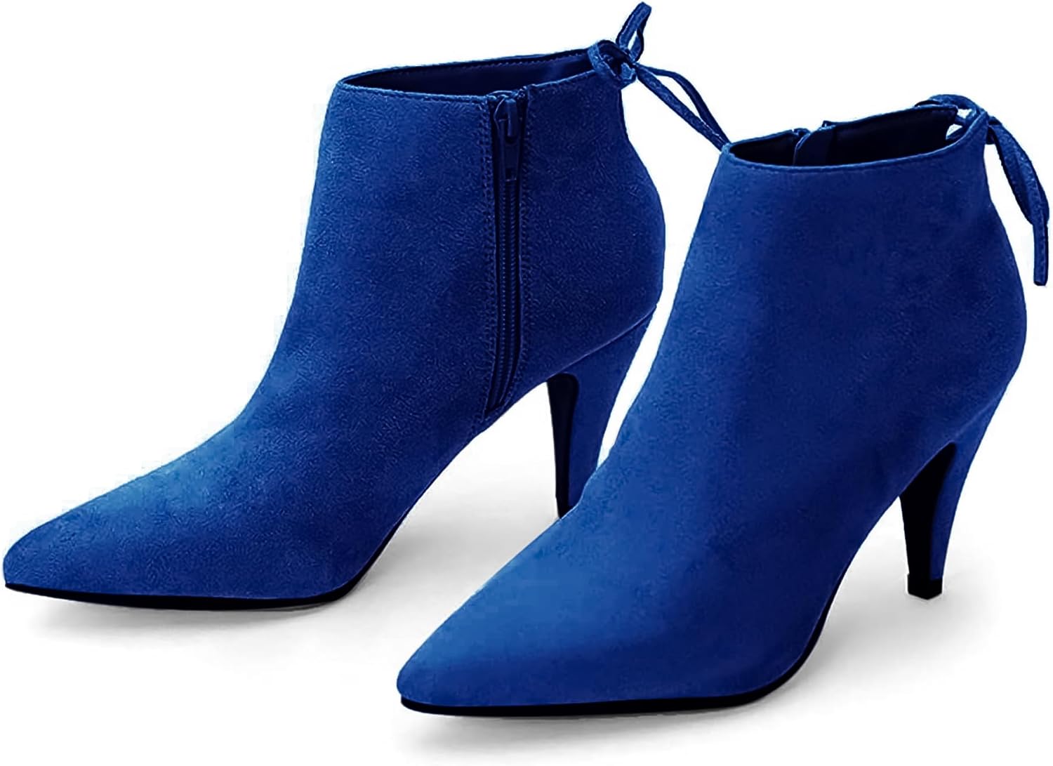 Womens Pointed Toe Heels Ankle Booties for Stylish Comfort