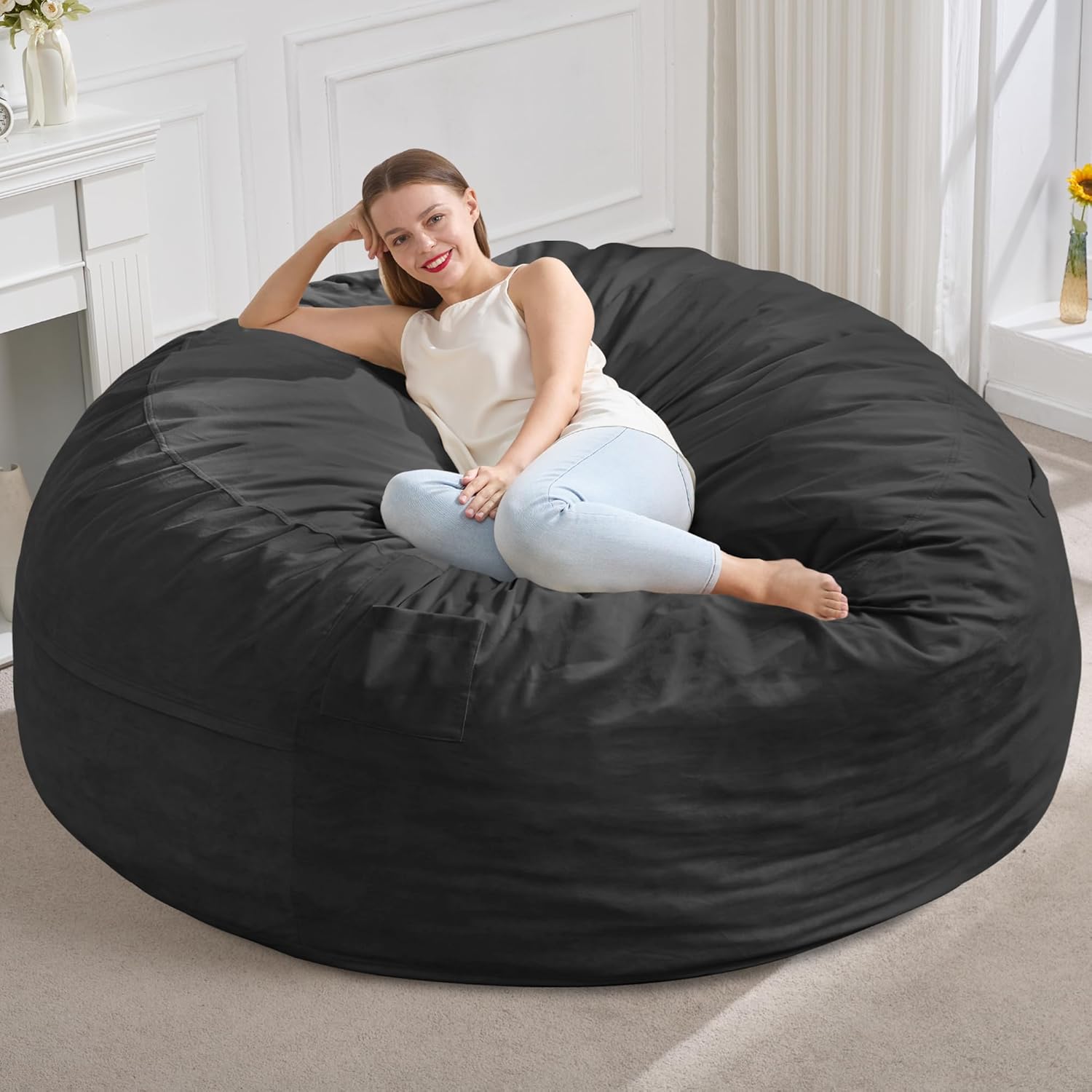 Giant Bean Bag Chair for Adults - Comfortable 5FT Design