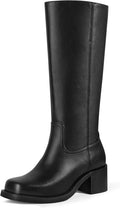 MUCCCUTE Campus Knee High Boots for Women with Wide Calf Style