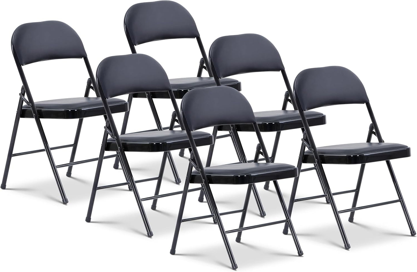 Oline Vinyl Folding Chairs for Indoor Outdoor Events and Dining