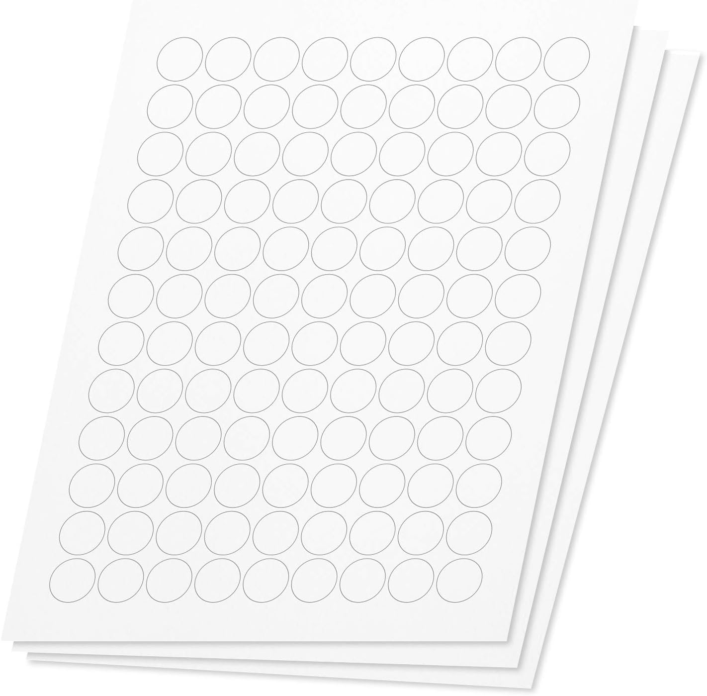 OfficeSmartLabels Round Circle Dot 3/4 inch Labels for Printing
