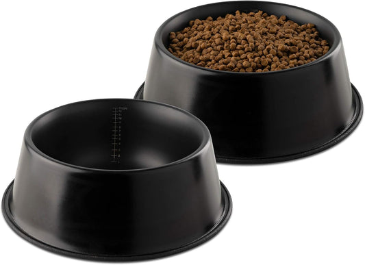 Durable Non-Slip Pet Bowls | Measure Easily | 112oz Large 2PK