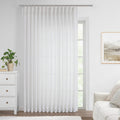 Vision Home White Pinch Pleated Semi Sheer Curtains 95 in - Light