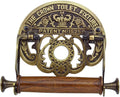 Toilet Paper Holder Stand Wall Mount 7.5 in Brass - Vintage Crown