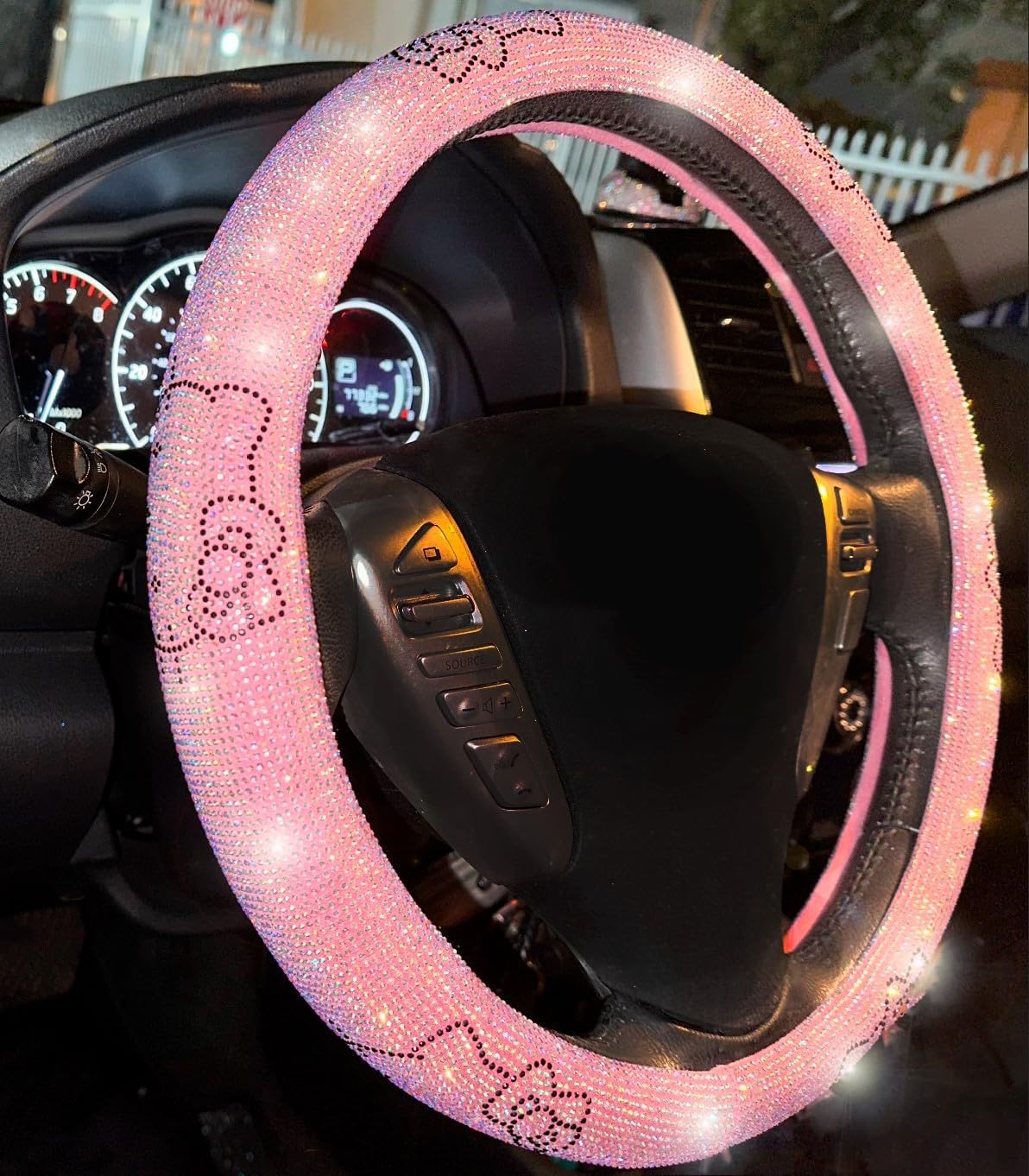 Ultra Bling Steering Wheel Cover with Sparkly Rhinestones