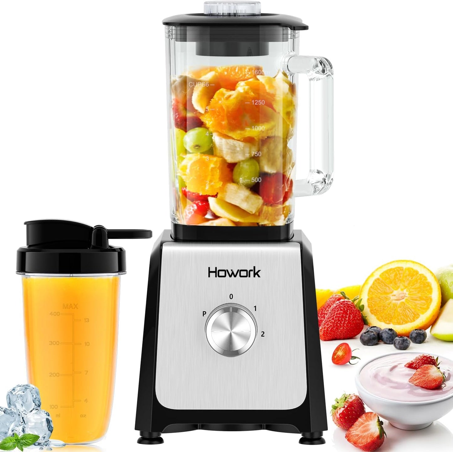 Powerful 750W HOWORK Smoothie Blender
