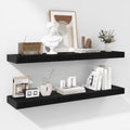 Fun Memories 36 in Floating Shelves - Deep Rustic Black - Extra Deep