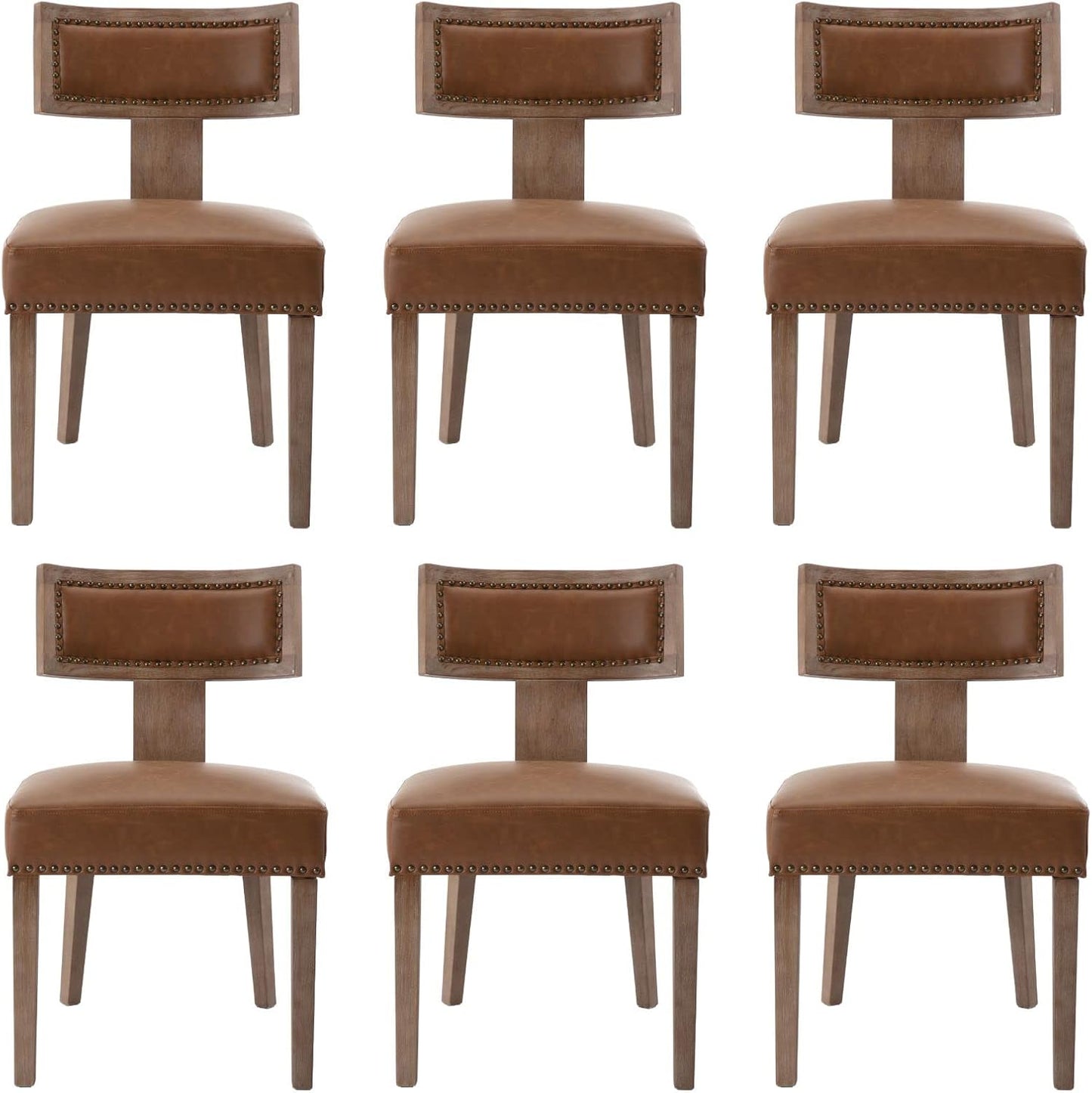 HNY Mid Century Modern Dining Chairs Set of 6 for Chic Spaces