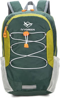 Little Kids Hiking Backpack Small 14L Daypack (Green) - Kids Travel