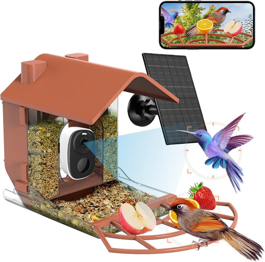 VUEBEE Smart Bird Feeder: Solar-Powered Camera & Motion Detection