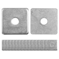 50 Pcs 304 Stainless Steel Square Washers 1/2 ID x 2 x 2 - Heavy Duty