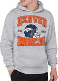 Denver Broncos Team Helmet Pullover Hoodie - Game Day Comfort
