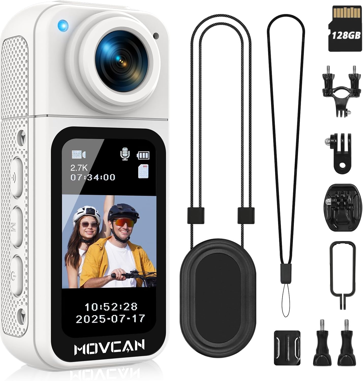 Movcan S70 Body Camera with 180 Rotating Lens for Recording