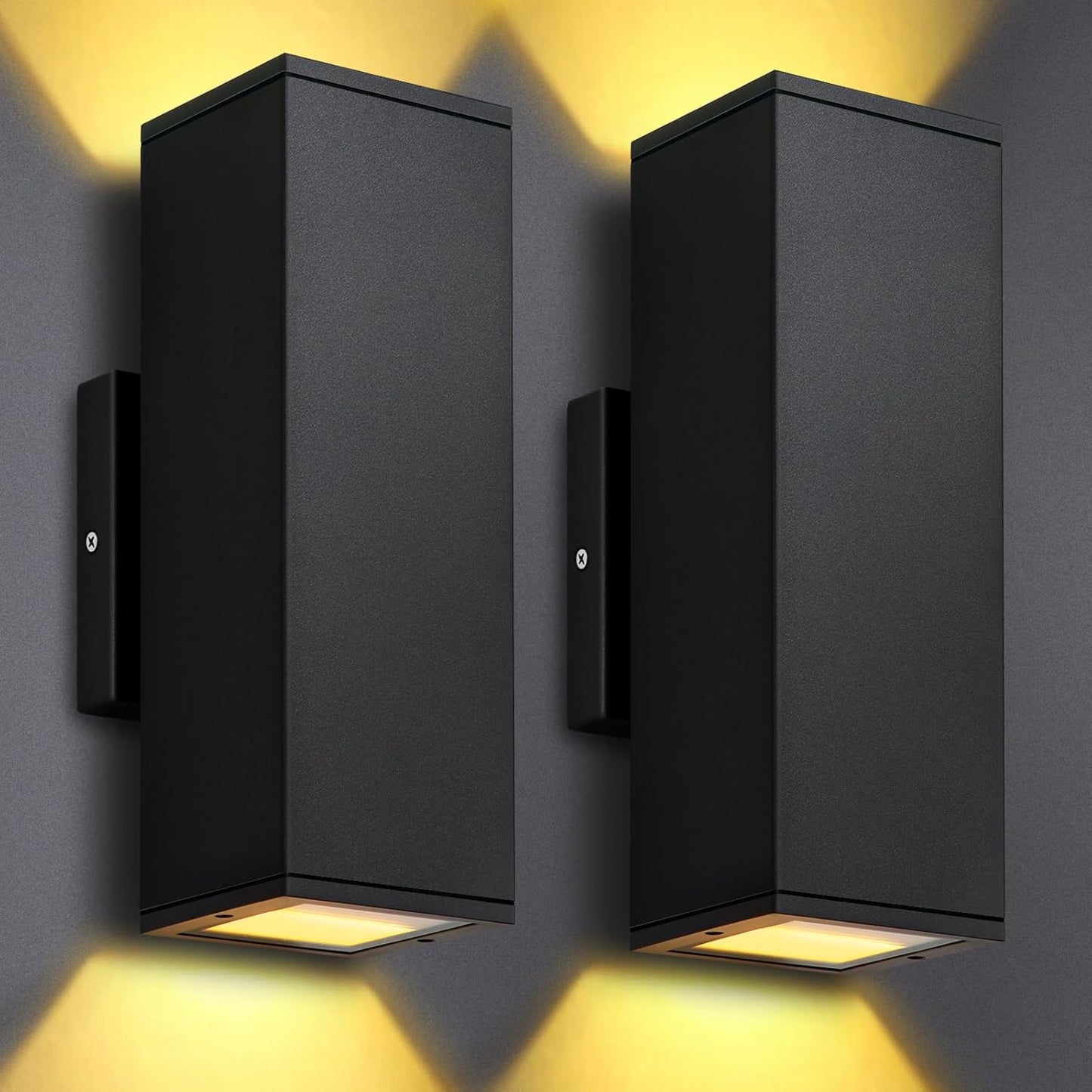 Modern Outdoor Wall Lights 2 Packs for Stylish Illumination