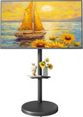 Height Adjustable Rolling TV Stand for 37-86 in TV - Mobile Heavy Duty