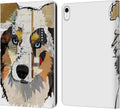 Australian Shepherd Dogs Leather Wallet Case for iPad by Michel Keck