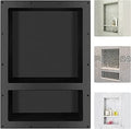 Suteck Rectangle Shower Niche 17 in x 25 in x 3.75 in - Recessed Tile