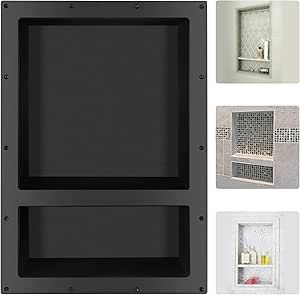 Suteck Rectangle Shower Niche for Stylish Bathroom Storage