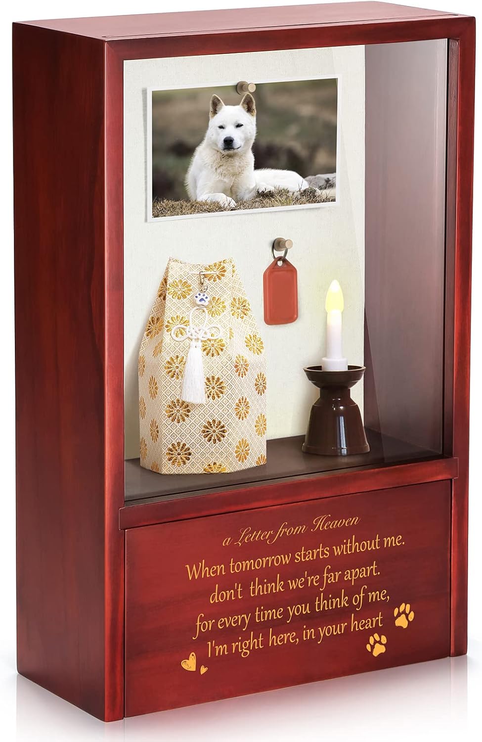 Personalized Dog Memorial Keepsake Urn for Cherished Pets