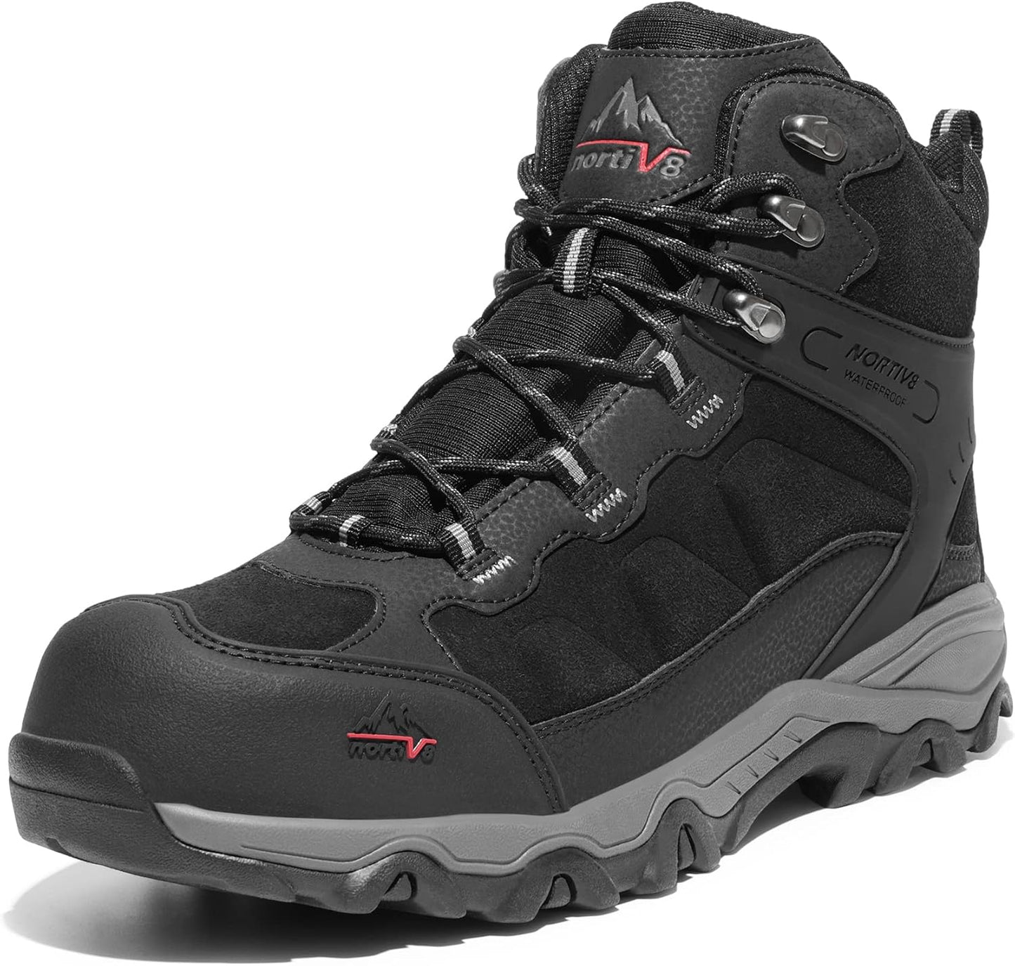 NORTIV 8 Waterproof Steel Toe Boots for Men - Safety & Comfort