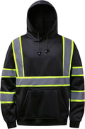 High visibility Hoodie for Men Class 3 Hi Vis Pullover - Day/Night