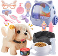 Interactive Walking Dog Toy Set - Pet Care Pretend Play for Girls