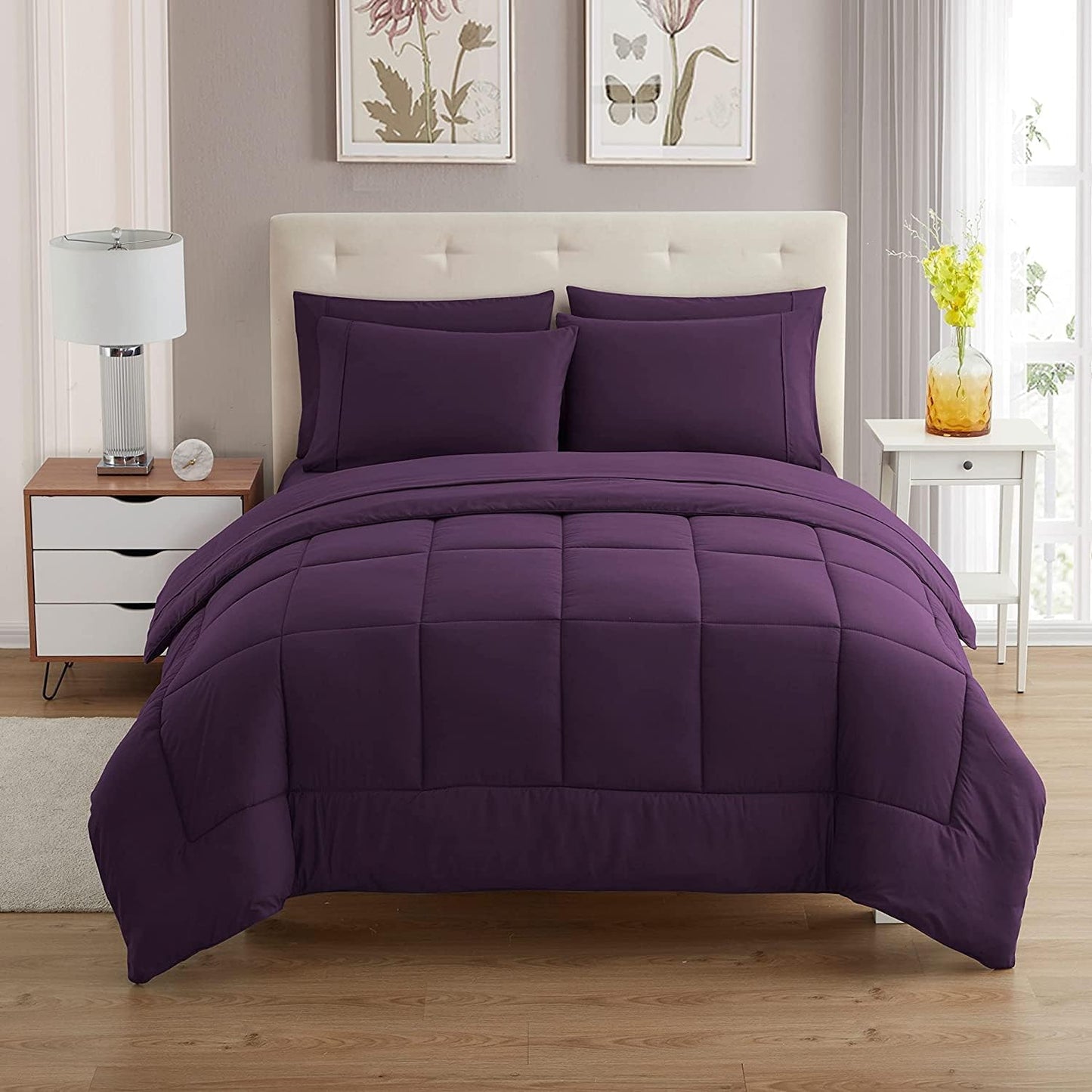 Sweet Home Collection 5 Piece Comforter Set for Twin XL Beds
