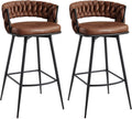 BV Bar Height Bar Stools Set of 2, 30 in Seat Height - Swivel Woven