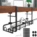 Under Desk Cable Management Tray 2 Pack - No Drill Clamp Cable