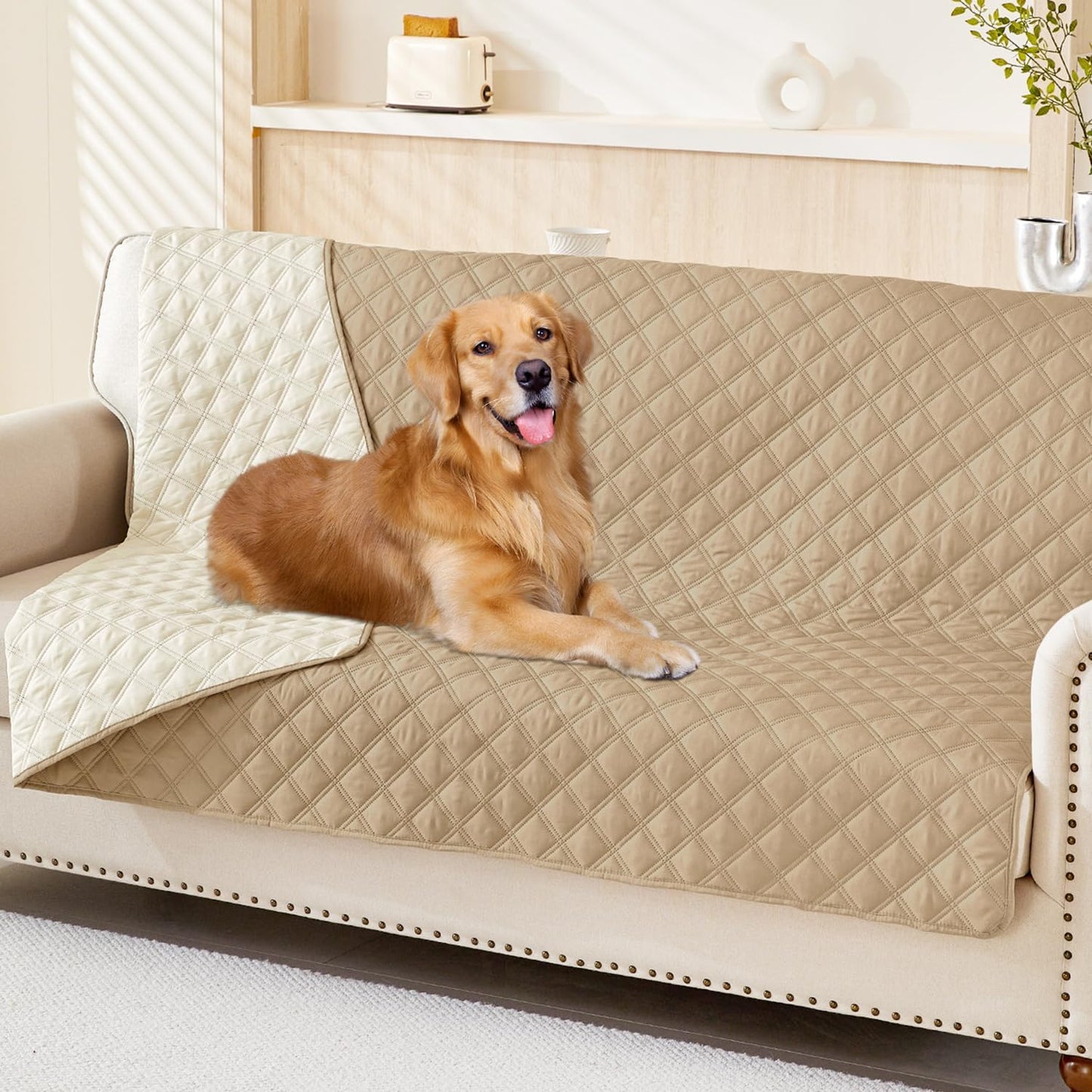 Smiry Waterproof Dog Blanket for Pets - Reversible Couch Cover