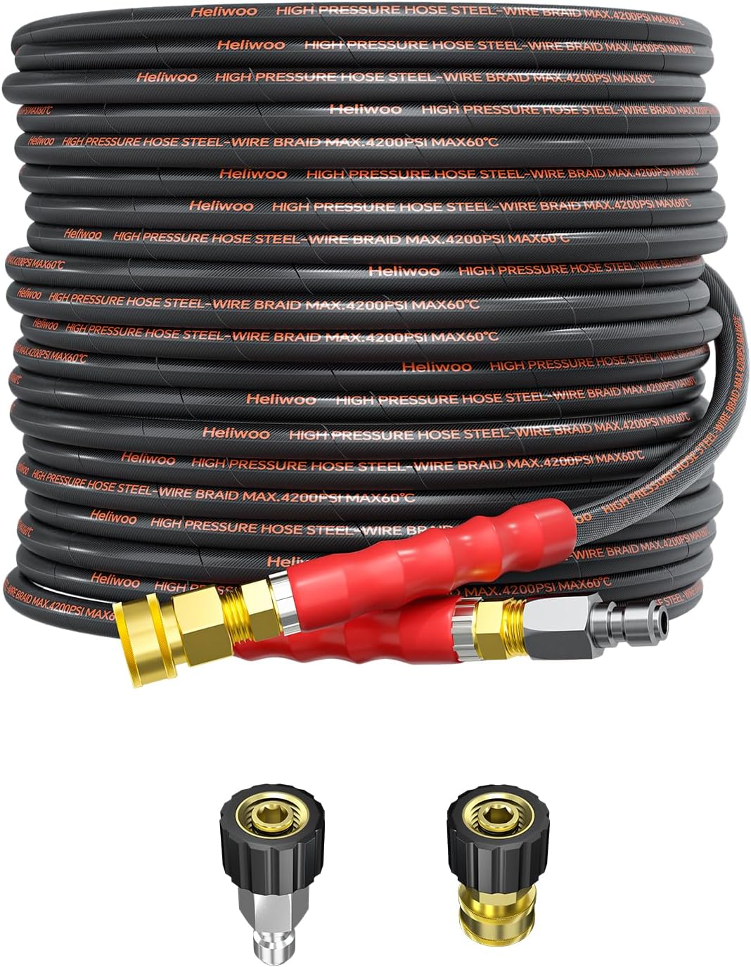 Pressure Washer Hose 50FT, 4200PSI Heavy Duty Extension Hose