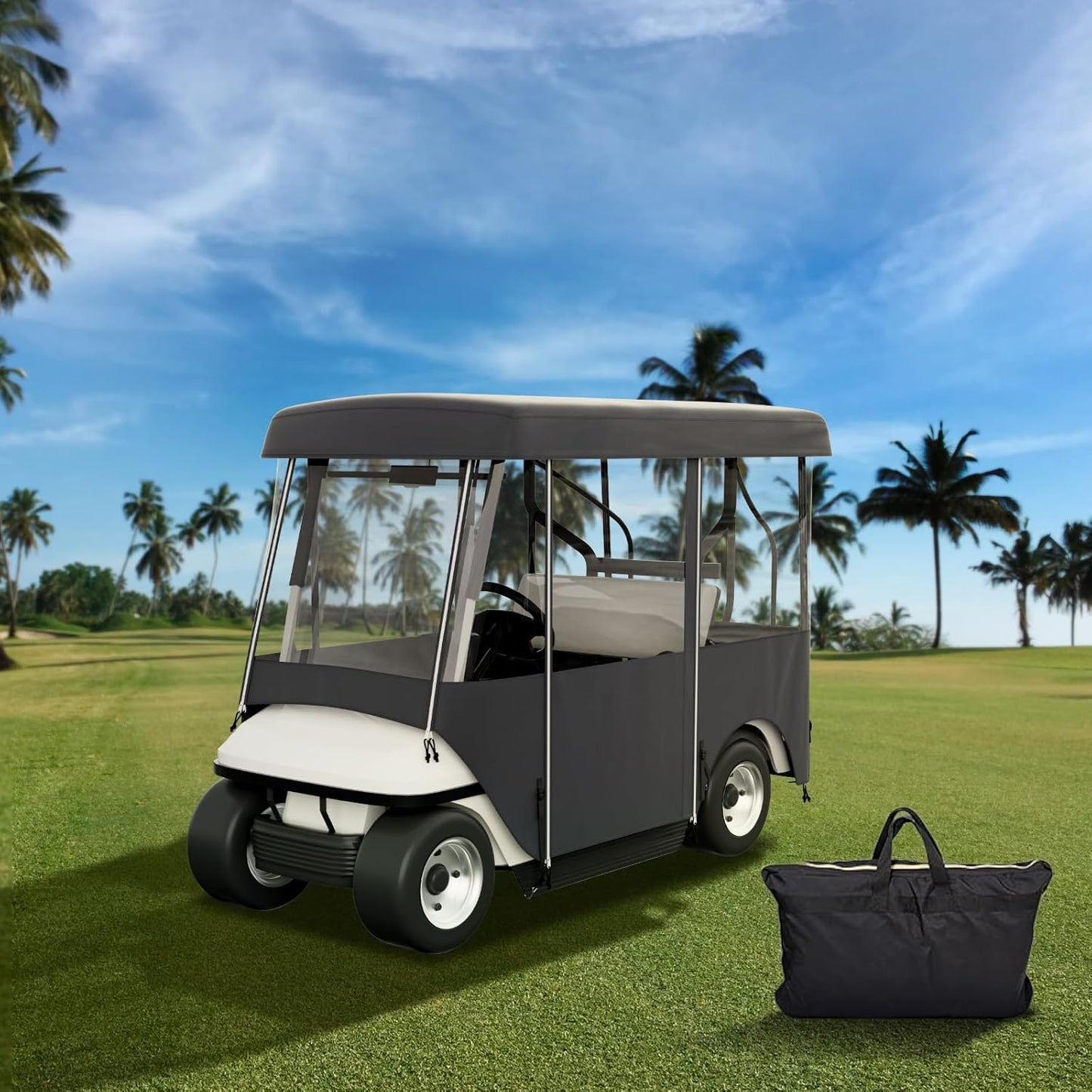 Happybuy Golf Cart Enclosure for 4-Person Golf Carts