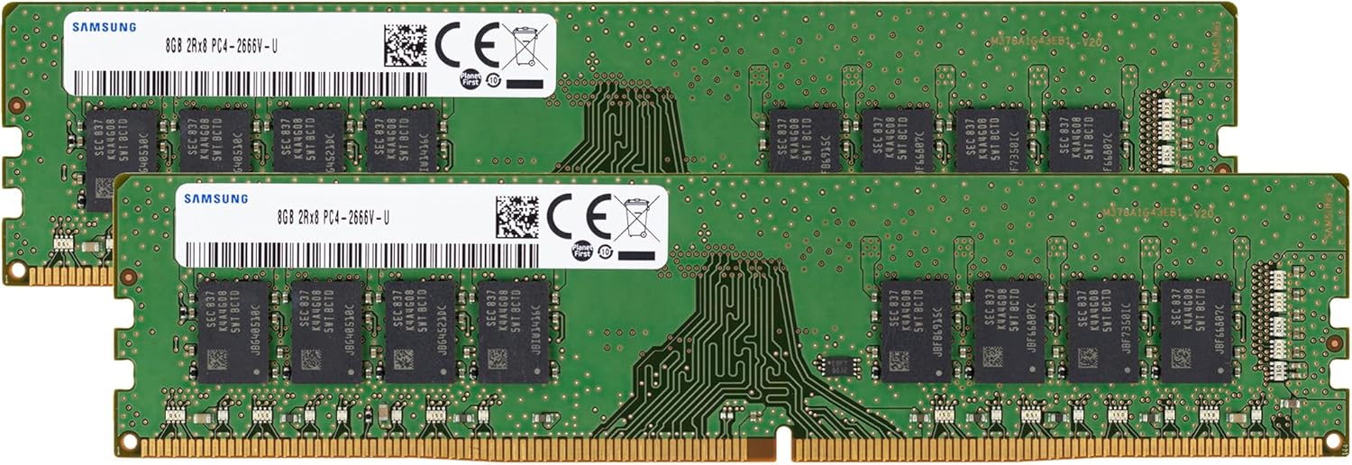 Samsung 16GB DDR4 2666MHz PC4-21300 Desktop RAM Memory Kit