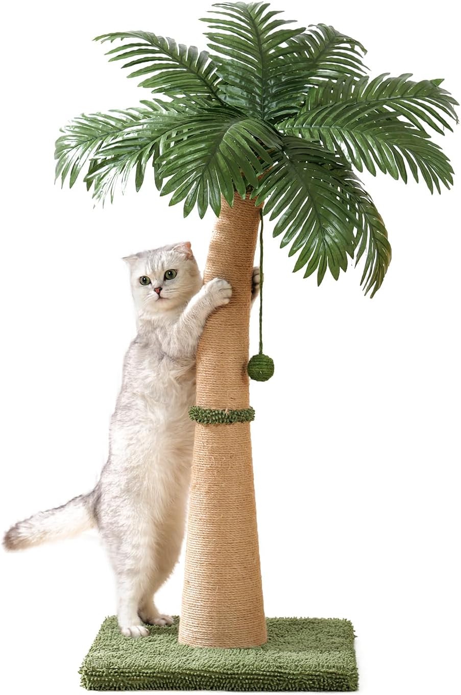 40ft' Tall Cat Scratching Post with Interactive Balls for Cats