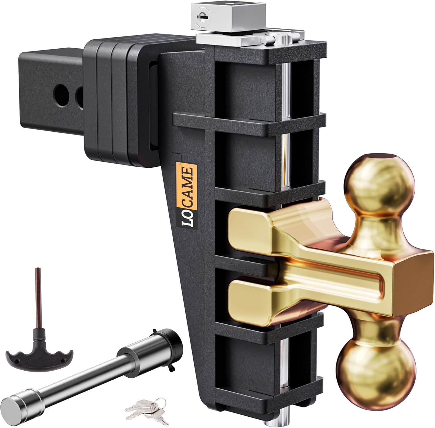 LOCAME Adjustable Trailer Hitch for Heavy Duty Truck Towing