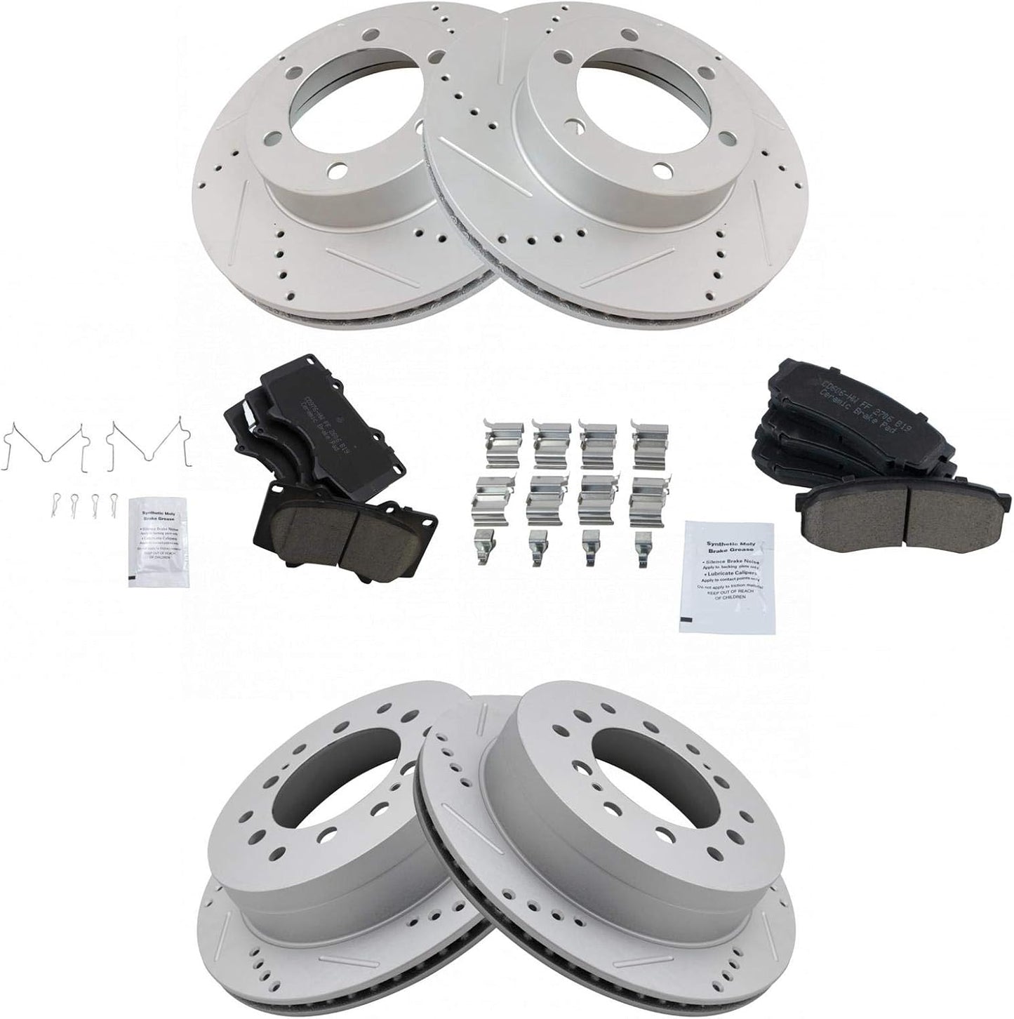 Performance Brake Pad & Rotor Kit for 2003-2007 Toyota Sequoia