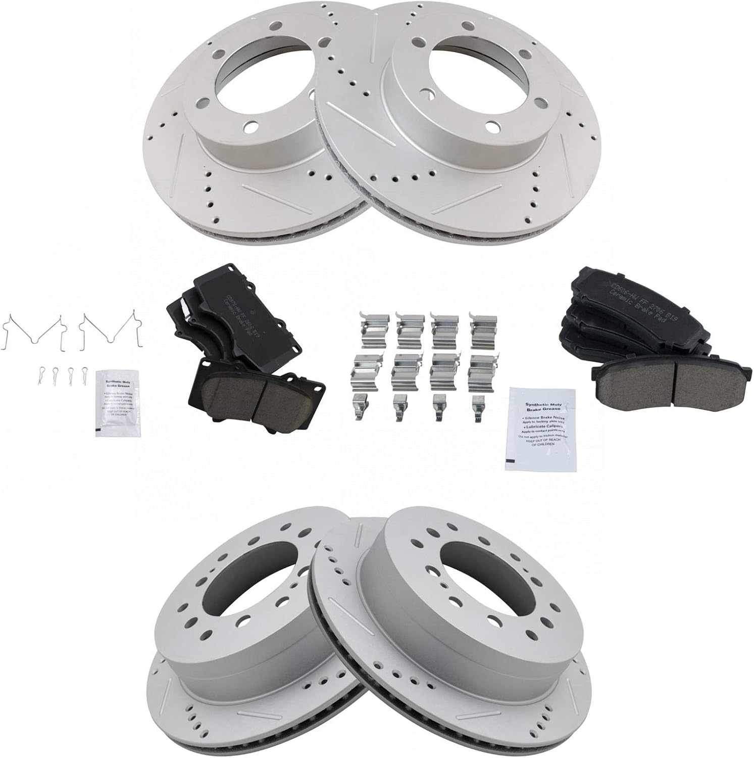 Performance Brake Pad & Rotor Kit for 2003-2007 Toyota Sequoia