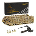 428 Motorcycle Chain 140 Links Non O-Ring - Heavy Duty Drive Chain