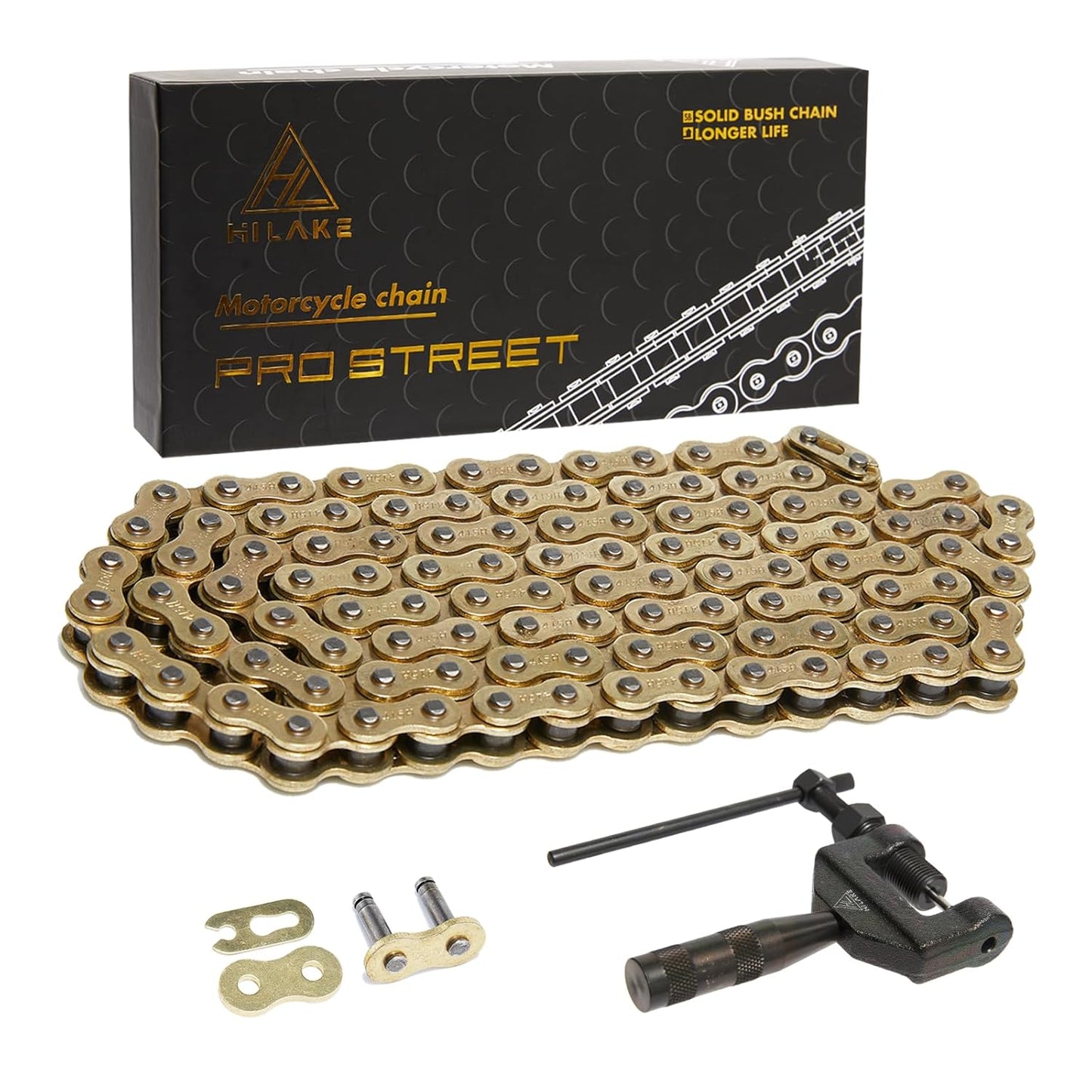 HILAKE 428 Motorcycle Chain 140 Links Heavy Duty Drive Chain