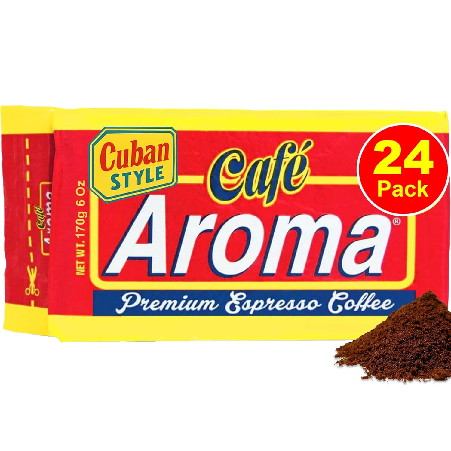 Cafe Aroma Dark Roast Espresso Ground Coffee - Cuban Style Perfection