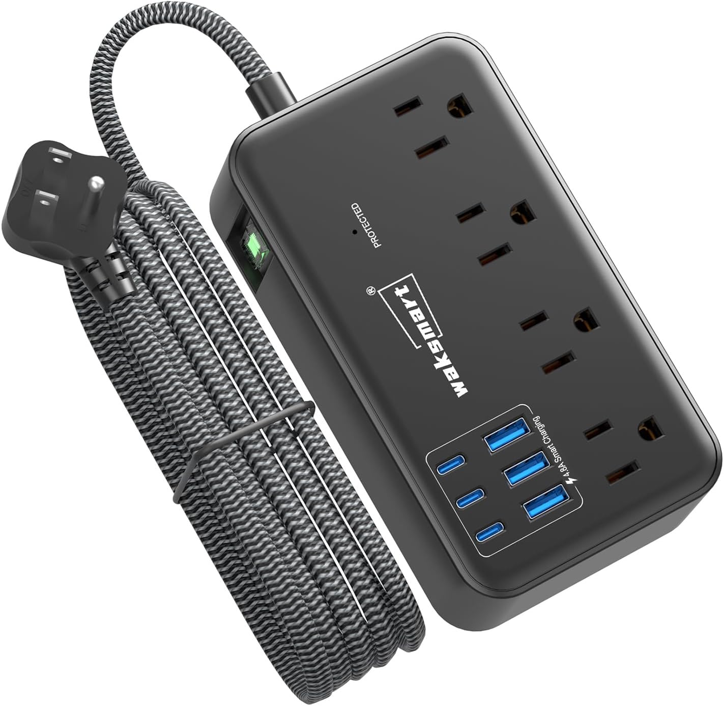 Waksmart Surge Protector Power Strip - Ultimate Charging Station