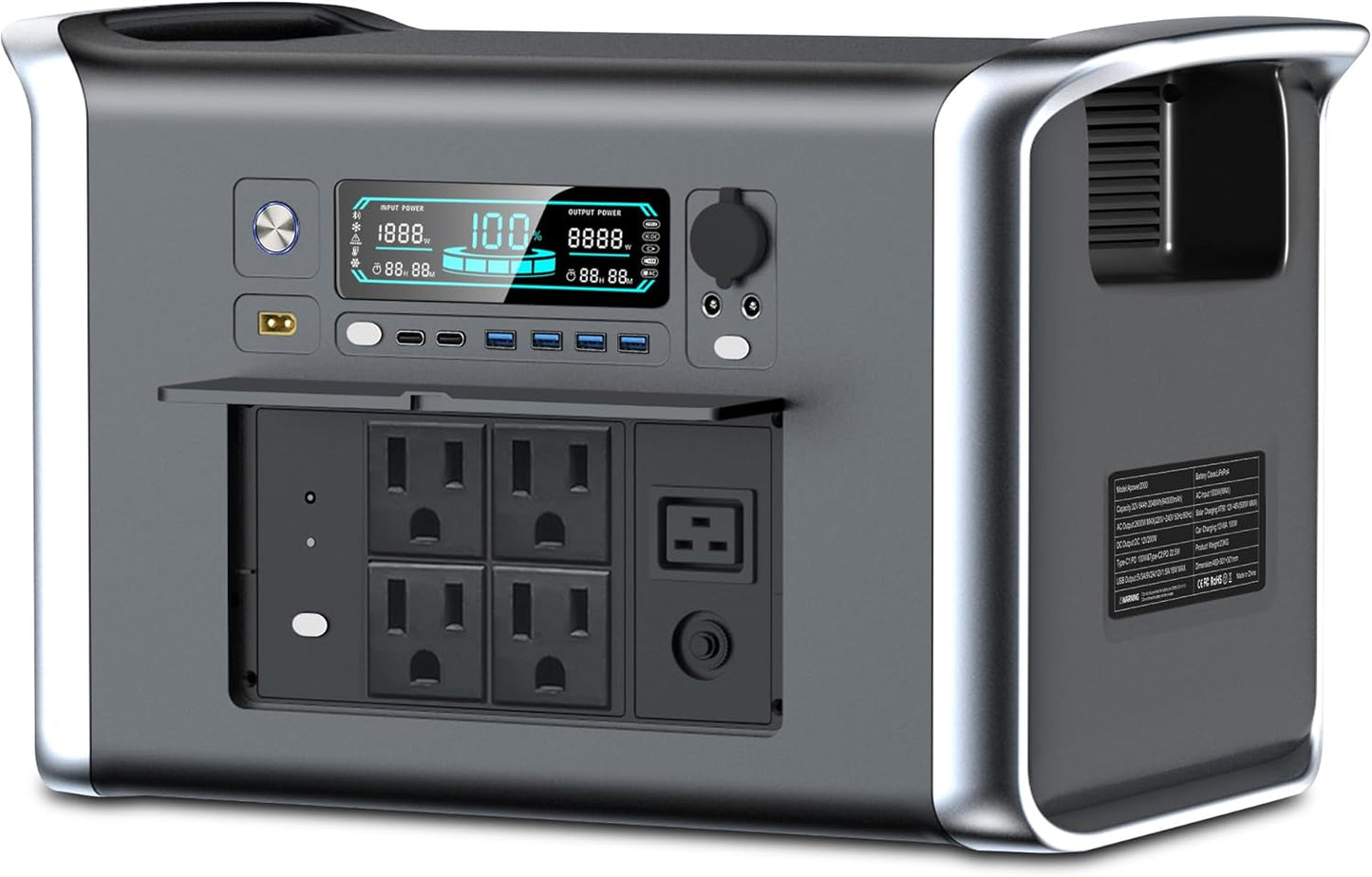 CTOLITY Portable Power Station: 2 Hr Fast Charge