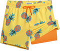 maamgic Mens Swim Trunks with Compression Liner - Quick Dry 5 in inner