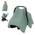 Blissful Diary 2-in-1 Muslin Baby Car Seat Cover - Nursing & Canopy