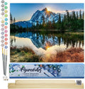 Paint by Numbers Lake and Mountain Reflection 16in x 20in - Relaxing