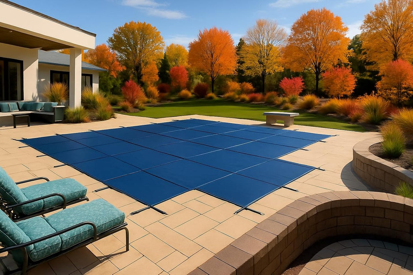 WaterWarden Pool Safety Cover for 16ft x 36ft Inground Pools