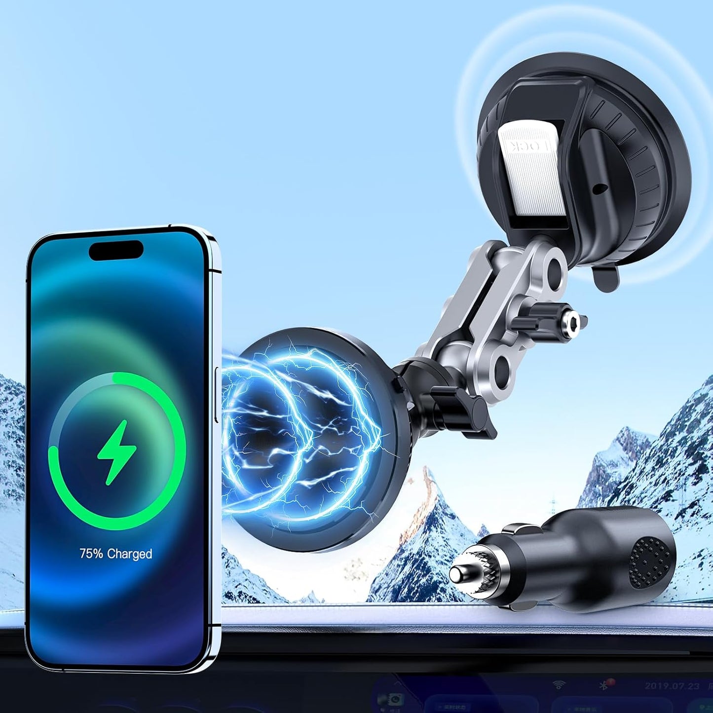 15W Fast Charge Magnetic Car Mount for iPhone Series
