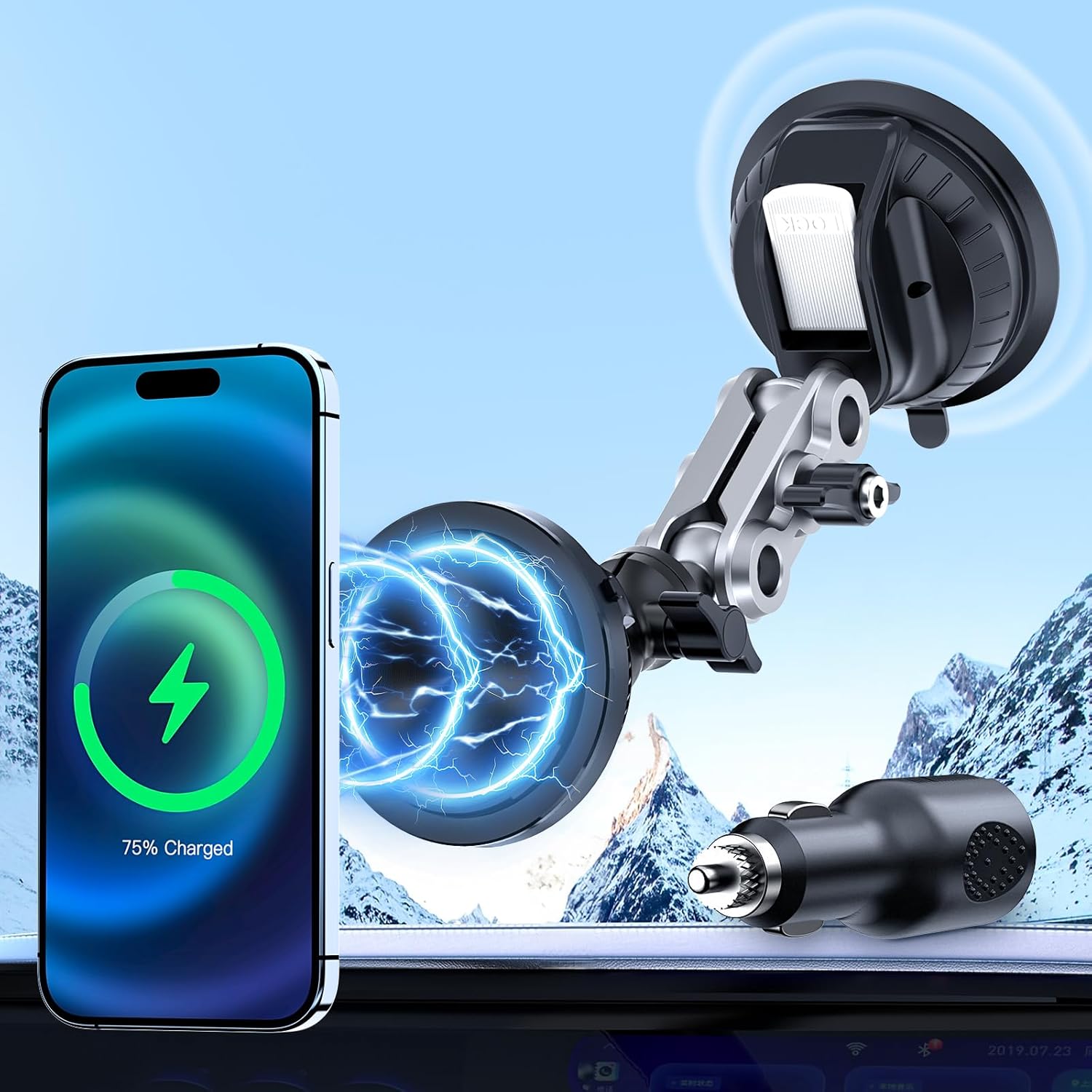 15W Fast Charge Magnetic Car Mount for iPhone Series