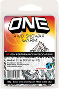 4WD Warm Snowboard & Ski Wax 165g Bar - Fast Hot Wax for Wet Snow
